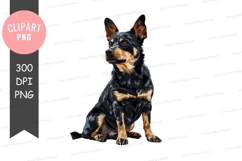 Black and tan dog clipart png Product Image 1