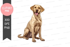 Happy labrador retriever clipart png Product Image 1