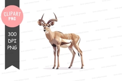 Standing gazelle clipart png Product Image 1