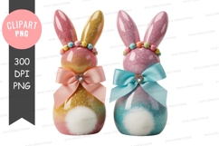 Decorative easter bunny figurines png Product Image 1