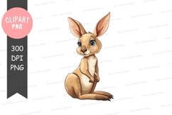Cute kangaroo clipart png Product Image 1
