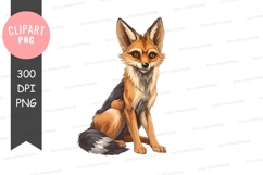 Cute fox clipart png Product Image 1