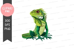 Green iguana clipart png Product Image 1