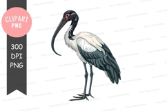 Saddle-billed stork clipart png Product Image 1