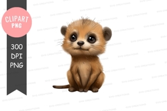 Cute meerkat clipart png Product Image 1