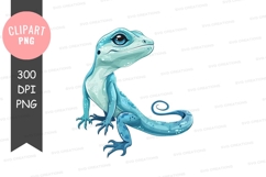 Blue lizard clipart png Product Image 1