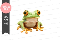 Green tree frog clipart png Product Image 1