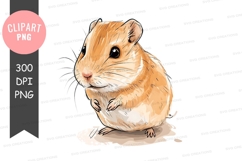 Cute hamster clipart png Product Image 1