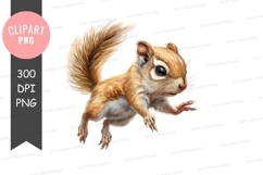 Leaping squirrel clipart png Product Image 1