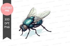 Blue fly clipart png Product Image 1