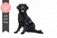 Black dog clipart png Product Image 1