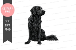 Black dog clipart png Product Image 1