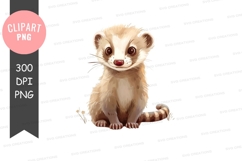 Cute ferret clipart png Product Image 1