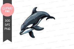 Leaping dolphin clipart png Product Image 1