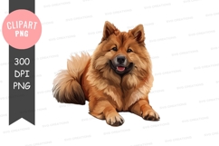 Happy brown dog clipart png Product Image 1