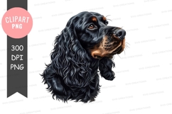 Portrait of a black and tan dog Product Image 1