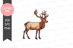 Majestic deer clipart png Product Image 1