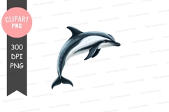 Leaping dolphin clipart png Product Image 1