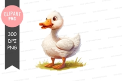 Cute duck clipart png Product Image 1