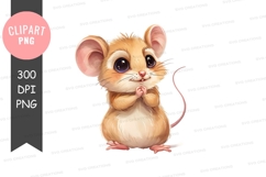 Cute mouse clipart png Product Image 1
