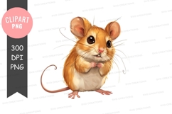Cute mouse clipart png Product Image 1