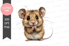 Curious mouse clipart png Product Image 1