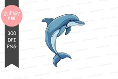 Jumping dolphin clipart png Product Image 1