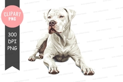 White dog clipart png Product Image 1