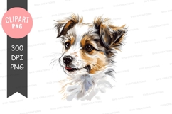 Playful puppy clipart png Product Image 1