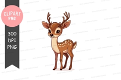 Cute baby deer clipart png Product Image 1