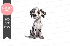 Cartoon dalmatian dog clipart png Product Image 1