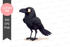 Black crow clipart png Product Image 1