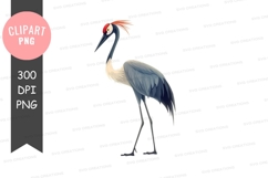 Crane bird clipart png Product Image 1