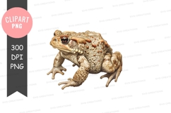 Realistic toad clipart png Product Image 1
