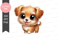 Cute puppy clipart png Product Image 1