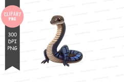Blue and tan snake clipart png Product Image 1
