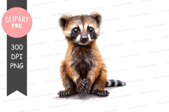 Cute raccoon clipart png Product Image 1