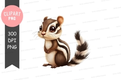 Cute chipmunk clipart png Product Image 1