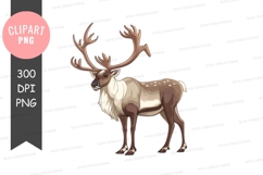 Majestic reindeer clipart png Product Image 1