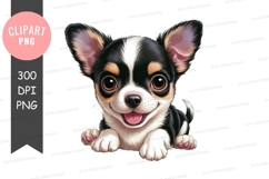Happy puppy clipart png Product Image 1
