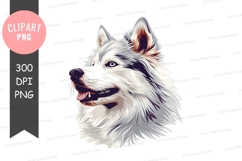 Husky dog clipart png Product Image 1