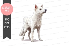 White dog clipart png Product Image 1