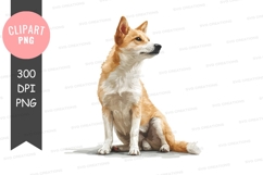 Sitting dog clipart png Product Image 1