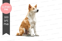 Dog sitting clipart png Product Image 1