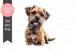 Portrait of a border terrier Product Image 1
