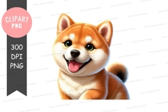 Happy shiba inu clipart png Product Image 1
