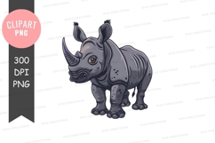Young rhino clipart png Product Image 1