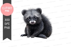 Raccoon dog clipart png Product Image 1