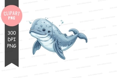 Playful dolphin clipart png Product Image 1
