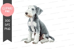 Bedlington terrier clipart png Product Image 1